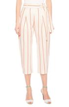 Women's Parker Ramsey Stripe Cotton Twill Pants - White