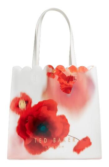 Ted Baker London Playful Poppy Large Icon Tote - Red