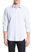 Men's Mizzen+main Hallandale Dusty Lavender Check Sport Shirt - White