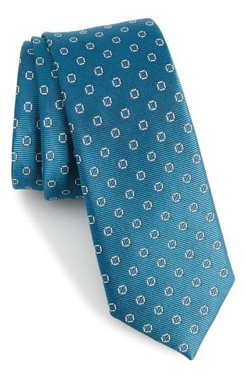 Men's The Tie Bar Junction Geo Silk Skinny Tie