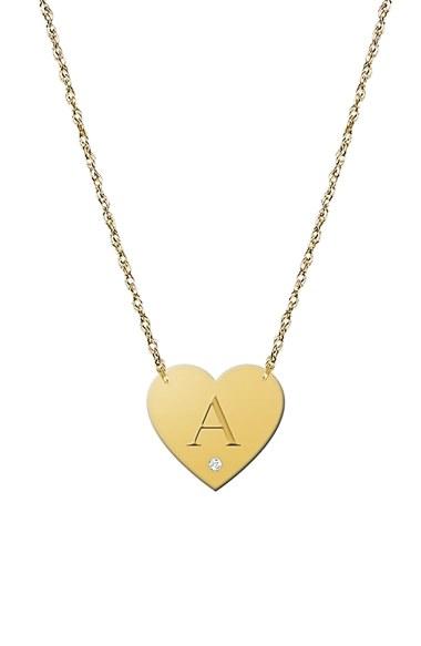 Women's Jane Basch Designs Diamond & Initial Pendant Necklace (nordstrom Online Exclusive)