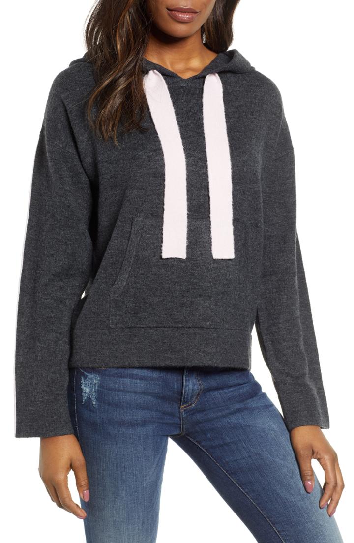 Women's Caslon Off-duty Hoodie Sweater - Grey