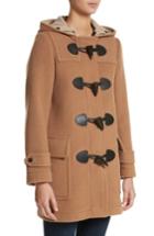 Women's Burberry Mersey Wool Blend Duffle Coat - Brown