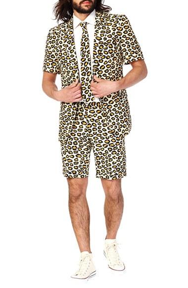 Men's Opposuits 'the Jag - Summer' Trim Fit Two-piece Short Suit With Tie