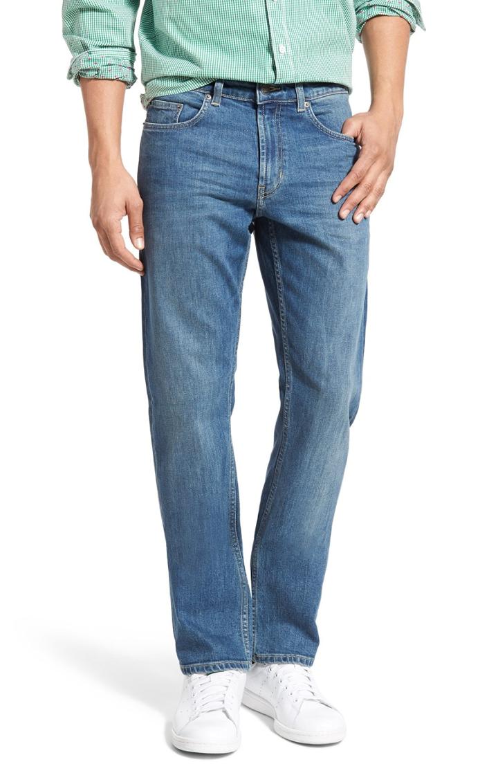 Men's Rodd & Gunn 'nicholls' Regular Fit Straight Leg Jeans R - Blue