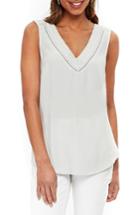 Women's Wallis Embroidered V-neck Camisole Us / 8 Uk - White