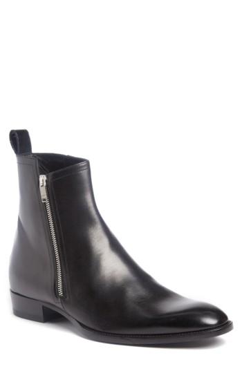 Men's Saint Laurent Wyatt Side Zip Boot Us / 42eu - Black