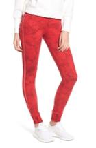 Women's David Lerner Kiely Ribbed Cuff Leggings - Red