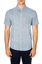 Men's 7 Diamonds Free Rein Trim Fit Sport Shirt, Size - Blue