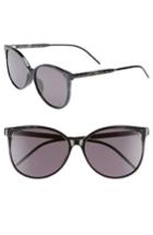 Women's Vedi Vero 59mm Round Sunglasses - Black/brown