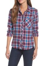 Women's Lucky Brand Plaid Pocket Shirt - Ivory