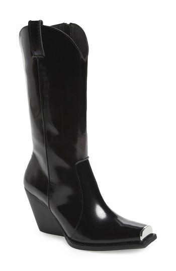 Women's Jeffrey Campbell Overkill Western Boot M - Black