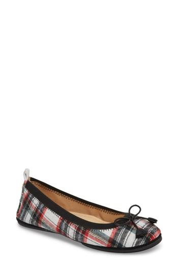 Women's Yosi Samra 'sandrine' Foldable Ballet Flat M - White