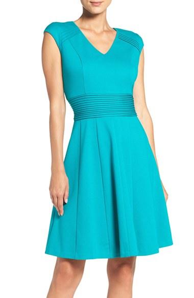 Women's Eliza J Ponte Fit & Flare Dress