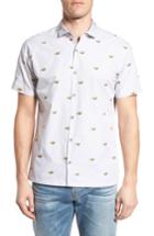 Men's Tori Richard 1humu 2humu Embroidered Sport Shirt - Grey
