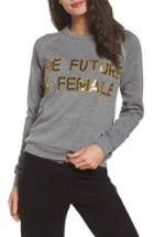 Women's Bow & Drape The Future Is Female Lounge Sweatshirt
