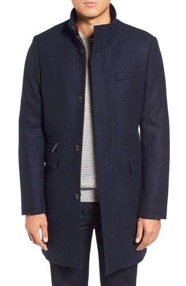 Men's Ted Baker London Logan Wool Blend Coat