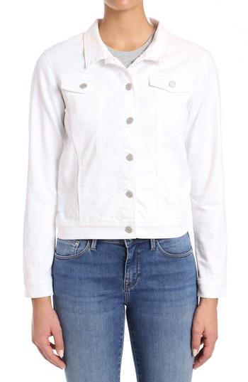 Women's Mavi Jeans Katy White Vintage Denim Jacket - White