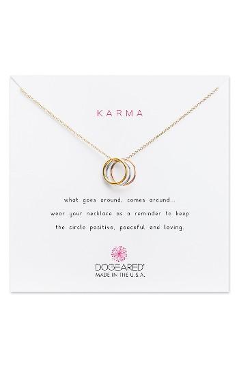 Women's Dogeared Triple Karma Pendant Necklace