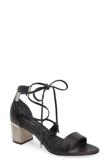 Women's Calvin Klein Natania Sandal .5 M - Black