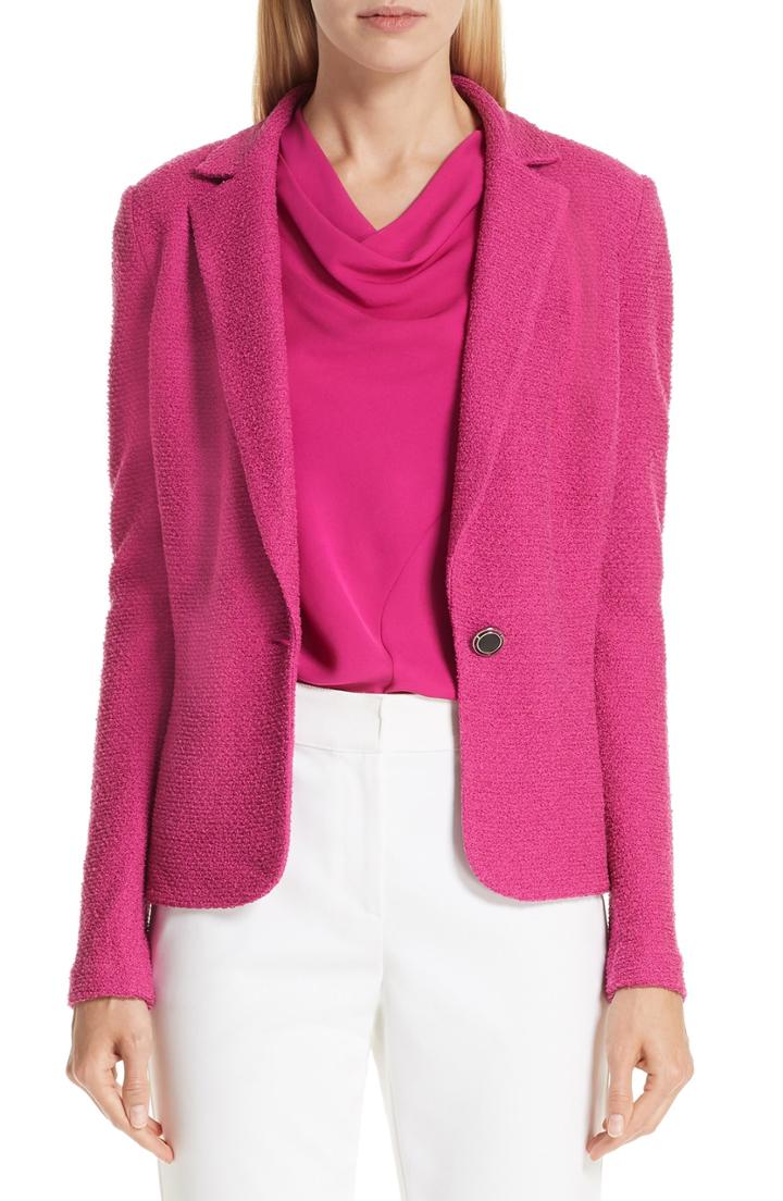Women's St. John Collection Refined Knit Jacket - Pink