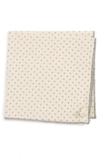 Men's Armstrong & Wilson Dot Cotton Pocket Square