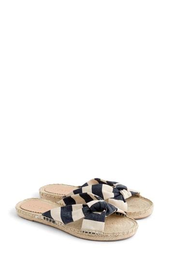 Women's J.crew Canvas Knotted Espadrille Sandal M - White