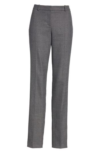 Women's Boss Tilunana Geometric Stretch Wool Blend Suit Trousers