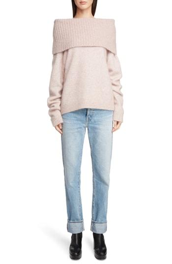 Women's Acne Studios Off The Shoulder Sweater - Pink