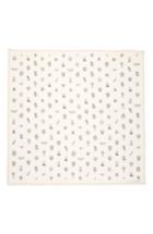 Women's Alexander Mcqueen Medieval Flower Silk Scarf, Size - Ivory