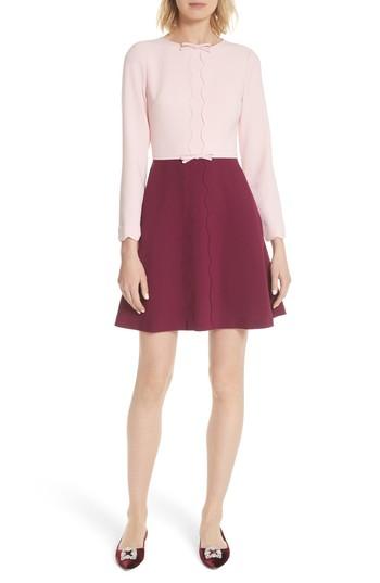 Women's Ted Baker London Scalloped A-line Dress - Pink