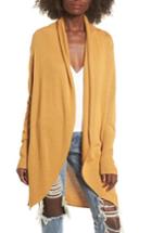 Women's Leith Easy Circle Cardigan - Yellow