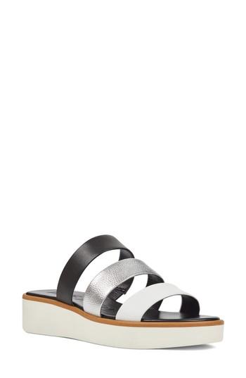 Women's Nine West Zoili Platform Slide Sandal M - Black