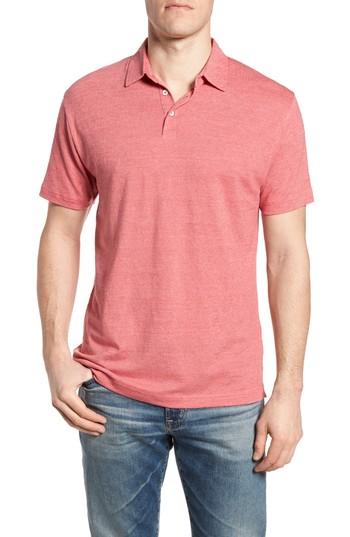 Men's Rodd & Gunn Timber Bay Linen Blend Polo - Red