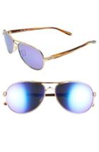 Women's Oakley Tie Breaker 55mm Polarized Sunglasses - Gold/ Violet Iridium P