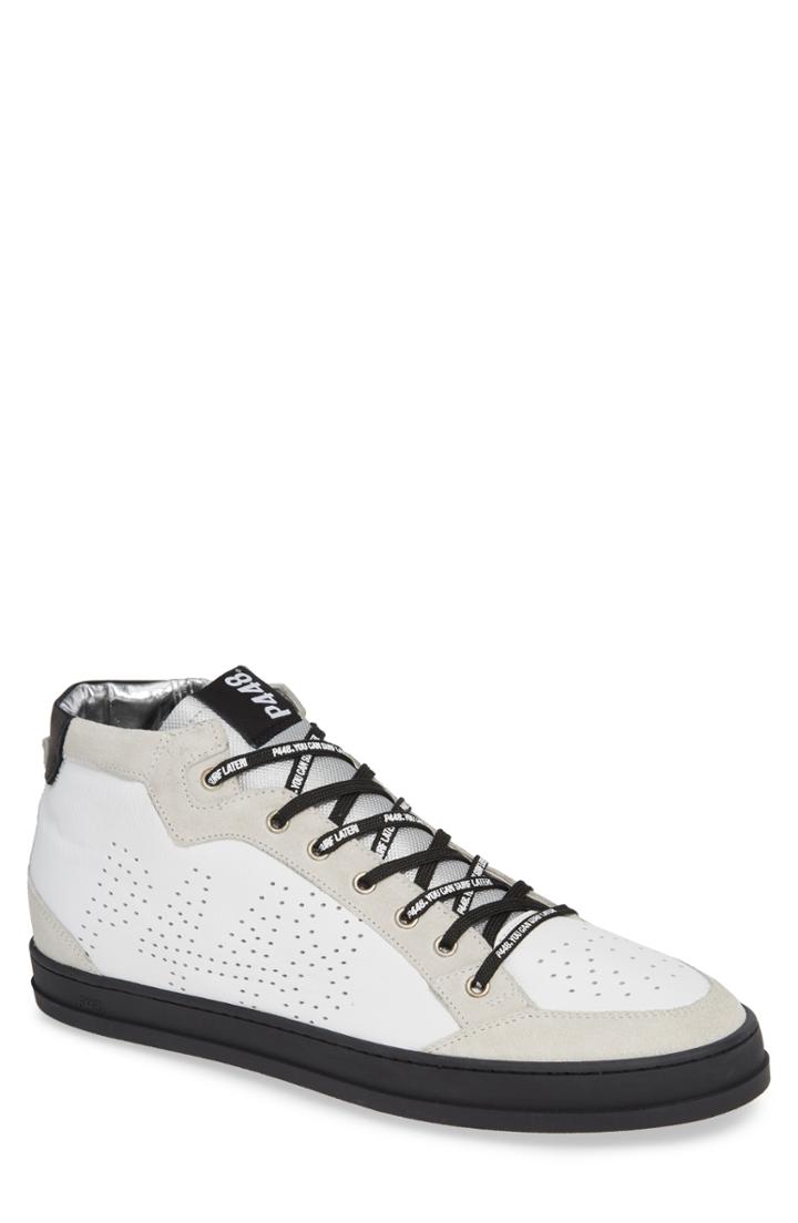 Men's P448 A8love Mid Top Sneaker -8.5us / 41eu - White