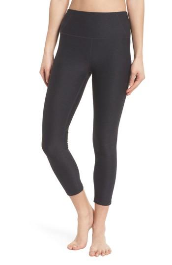 Women's Varley Everett High Waist Crop Tights, Size - Grey