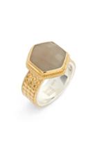 Women's Anna Beck Grey Moonstone Hexagon Ring