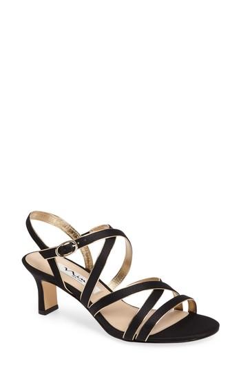 Women's Nina Genaya Strappy Evening Sandal .5 M - Black