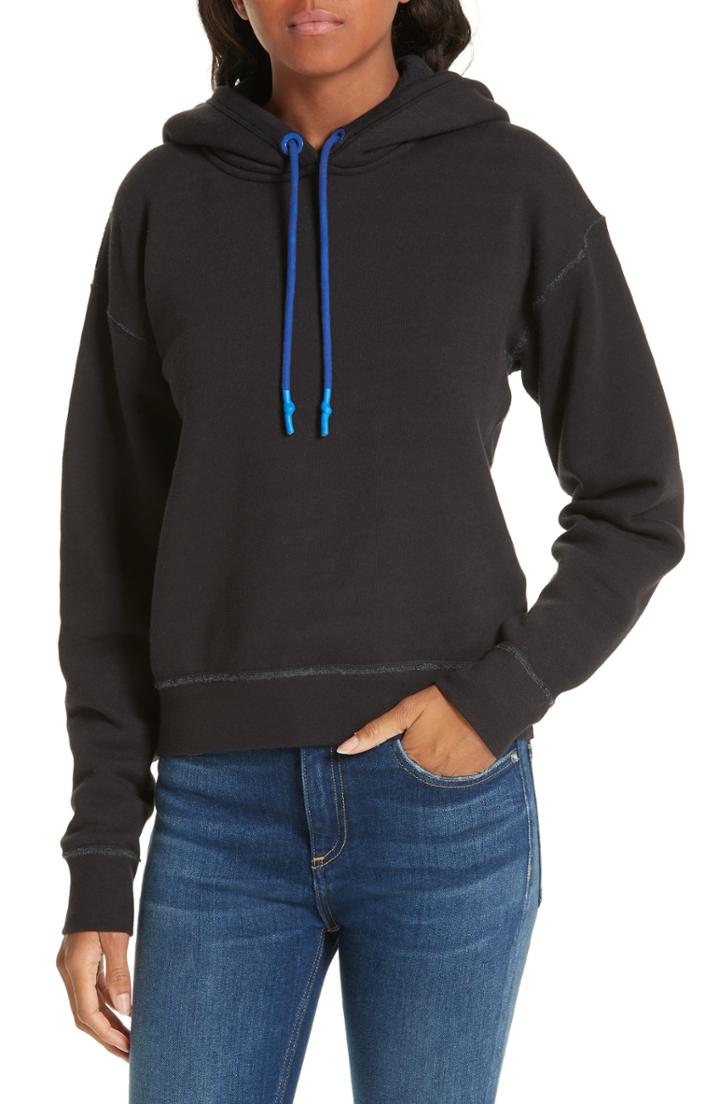 Women's Rag & Bone/jean Best Hooded Sweatshirt - Black
