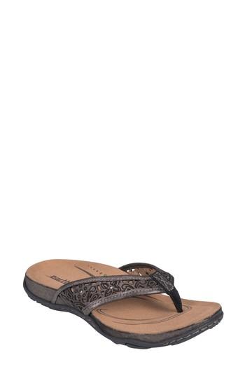 Women's Earth Maya Flip-flop M - Metallic