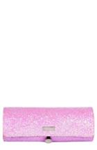 Skinny Dip Pink Glitsy Brush Roll, Size - No Color