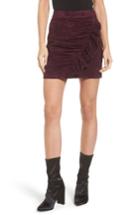 Women's Devlin Mabel Ruched Miniskirt - Purple