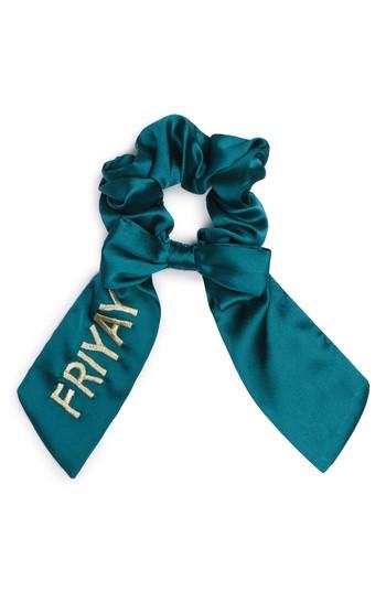 New Friends Colony Friyay Scrunchie, Size - Green
