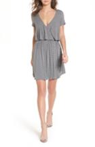 Women's Dee Elly Stripe Flutter Bodice Dress - Grey