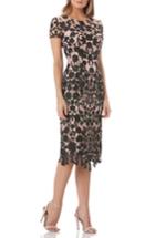 Women's Js Collections Embroidered Midi Dress - Black