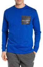 Men's Adidas Eqt Long Sleeve Logo T-shirt - Blue
