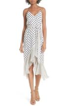 Women's Alice + Olivia Ruffle Faux Wrap Dress - White
