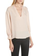 Women's Vince Camuto Delicate Bouquet Ruffle Front Blouse