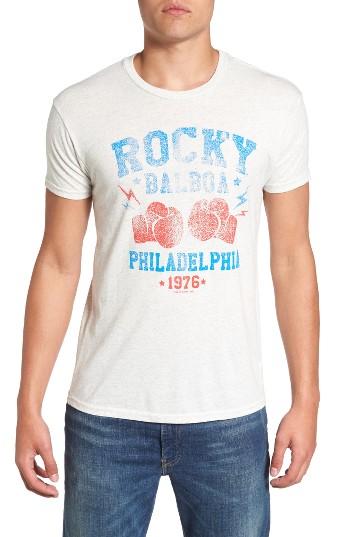 Men's Retro Brand Rocky Balboa 1976 Graphic T-shirt - Grey